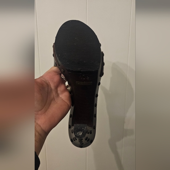 Dolce & Gabbana Brown Studded Heeled Sandals 40.5 / 9.5 - Picture 9 of 15